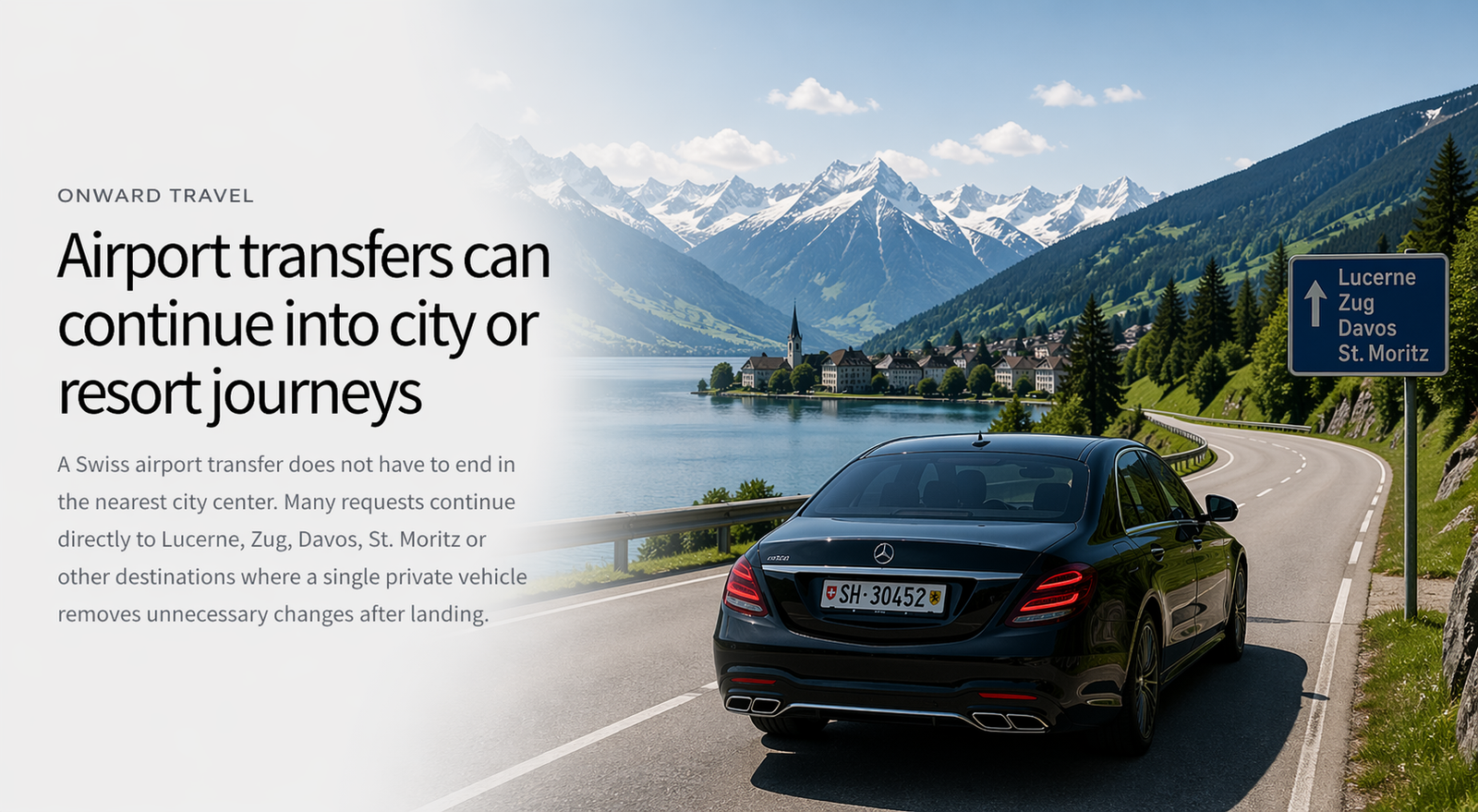 Airport transfers can continue into city or resort journeys